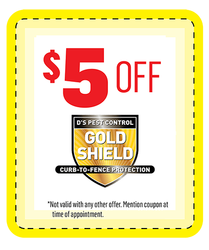 $5 off gold shield service from Ds pest control